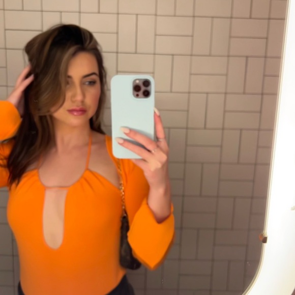 orange zara bodysuit - Picture 3 of 4